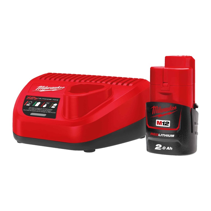 M12 PACKNRJ-201 - Pack NRJ 12V, 2,0 Ah Red Lithium, système M12. Livré avec 1 Batterie M12B2, 1 C12C, Carton M12 PACKNRJ-201 - Pack NRJ 12V, 2,0 Ah Red Lithium, système M12. Livré avec 1 Batterie M12B2, 1 C12C, Carton