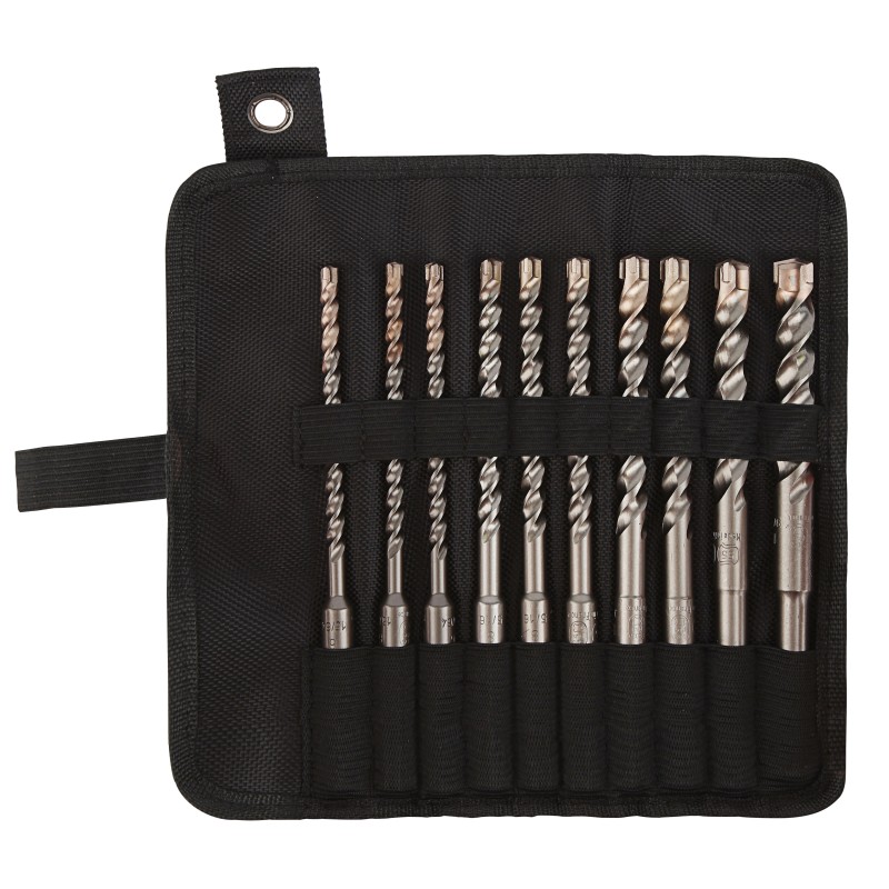 Trousse de 10 forets béton Booster 3 taillants compatible SDS+ L160Ø6(x3)-8(x3)-10(x2)-12-14 Trousse de 10 forets béton Booster 3 taillants compatible SDS+ L160Ø6(x3)-8(x3)-10(x2)-12-14