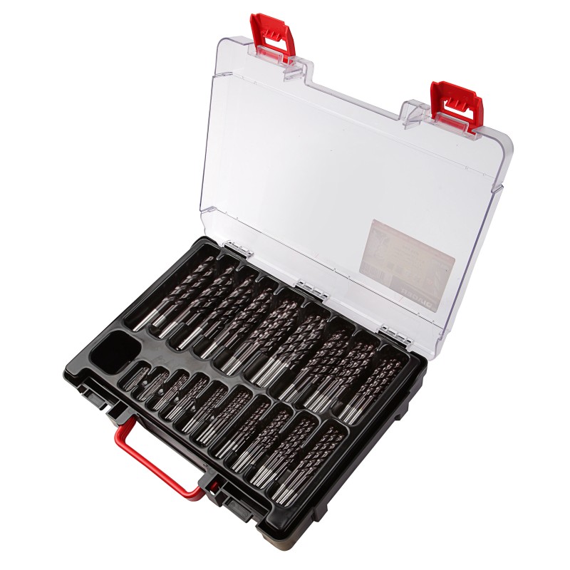 Mallette 170 forets HSS G3 métaux HSS G3 revêtement multicouche angle 135° Ø1 à 10 mm par 0,5 mm Mallette 170 forets HSS G3 métaux HSS G3 revêtement multicouche angle 135° Ø1 à 10 mm par 0,5 mm