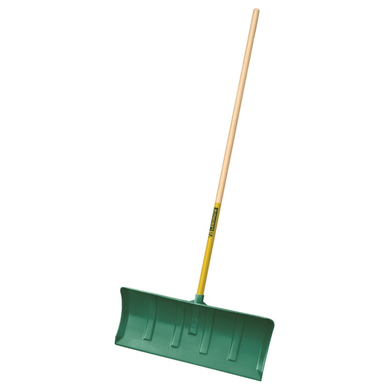 POUSSOIR POLYMERE VERT MANCHE BOIS