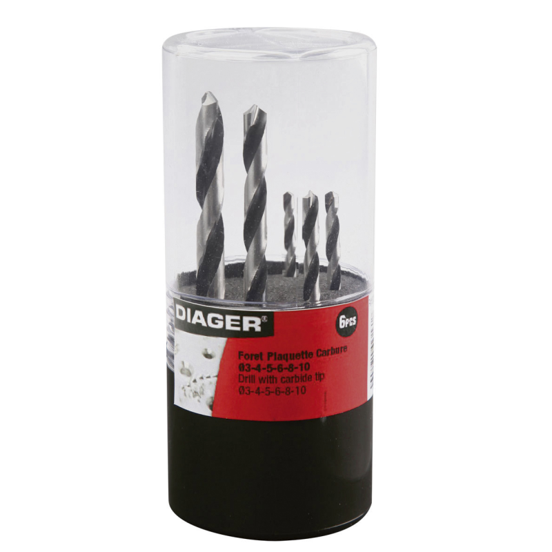 FORET QUEUE CYLINDRIQUE A PLAQUETTE CARBURE