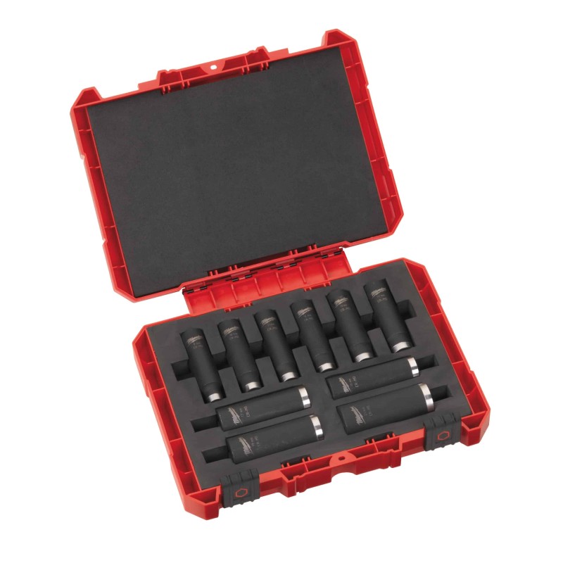 COFFRET DOUILLES SHOCKWAVE HEX 1/2" 10 PCS: 8, 10, 11, 12, 13, 14, 16, 17, 19, 21 MM