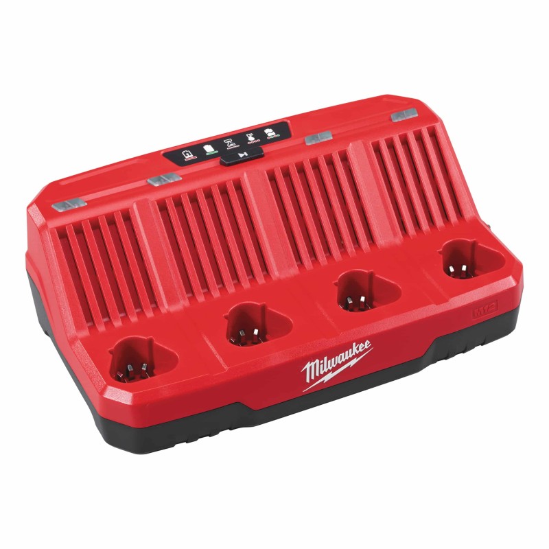 M12 C4 - Chargeur M12, charge jusqu'A 4 batteries 12V successivement. Livré en Carton M12 C4 - Chargeur M12, charge jusqu'A 4 batteries 12V successivement. Livré en Carton
