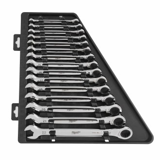 SET DE 15 CLÉS A CLIQUET MÉTRIQUES – 15PC (TAILLES 10, 11, 12, 13, 14, 15, 17 MM)