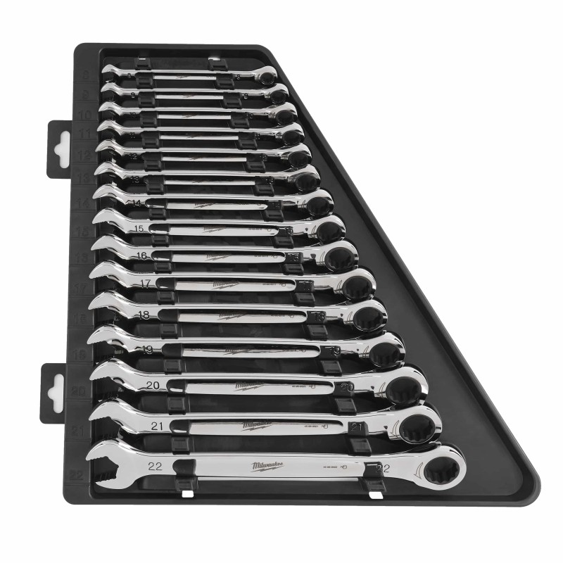 SET DE 15 CLÉS A CLIQUET MÉTRIQUES – 15PC (TAILLES 10, 11, 12, 13, 14, 15, 17 MM)