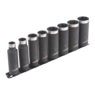 DOUILLES SHOCKWAVE 3/8 LONGUES - SET 8 PCS