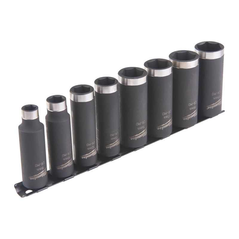 DOUILLES SHOCKWAVE 3/8 LONGUES - SET 8 PCS