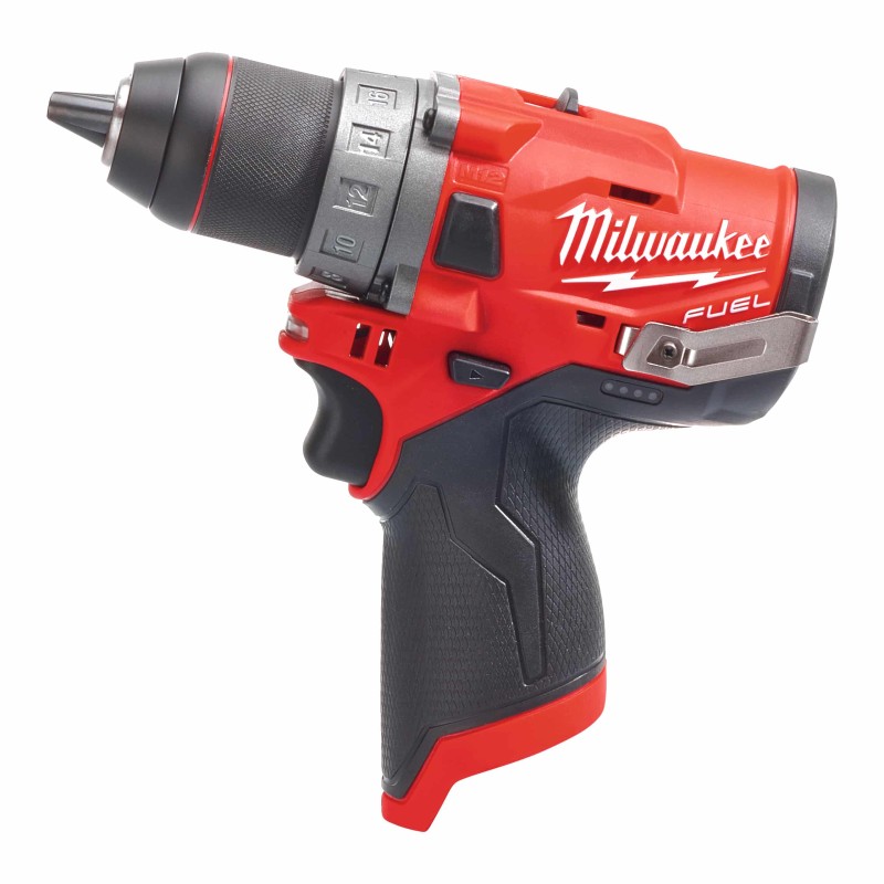 M12 FDD-0 - Perceuse-Visseuse FUEL13 mm, 12V, 2,0Ah, 40-52 Nm. Livré en Carton, sans batterie, ni chargeur