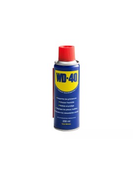Bombe aérosol de 200ml de WD-40, produit multifonction pour dégripper, lubrifier et protéger les métaux.