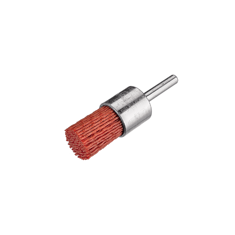 BROSSE PINCEAU SUR TIGE DE 6 MM GRITTYFLEX Ø25 MM FIL ABRASIF GR.80 ROUGE