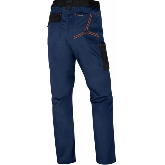PANTALON DE TRAVAIL MACH2 BLEU MARINE/ORANGE