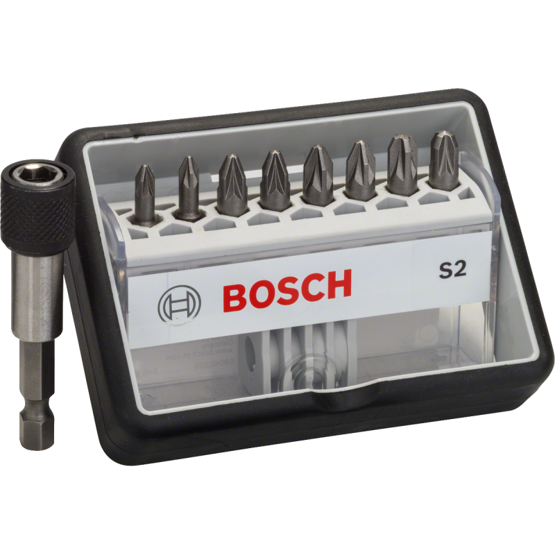 COFFRET DE 8+1 EMBOUTS DE VISSAGE ROBUST LINE S PZ