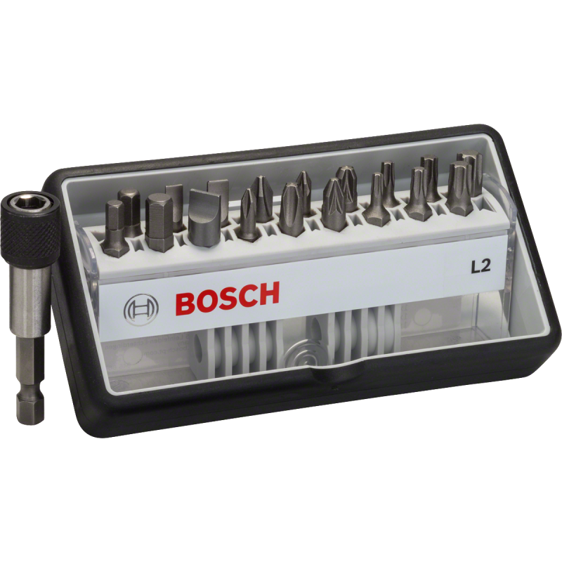 COFFRET DE 18+1 EMBOUTS DE VISSAGE ROBUST LINE L PH/PZ/T/S/HEX