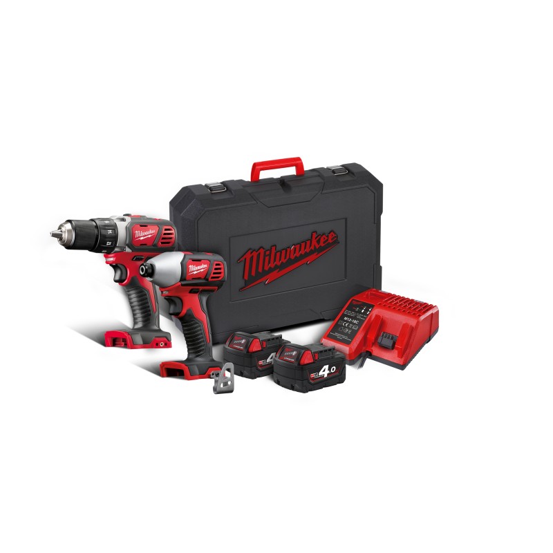 PERCEUSE VISSEUSE + VISSEUSE A CHOC 18V M18BPP2D402C