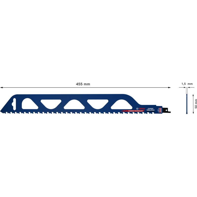 LAME DE SCIE SABRE CARBURE EXPERT BRIQUE 455MM S2243HM (X1)