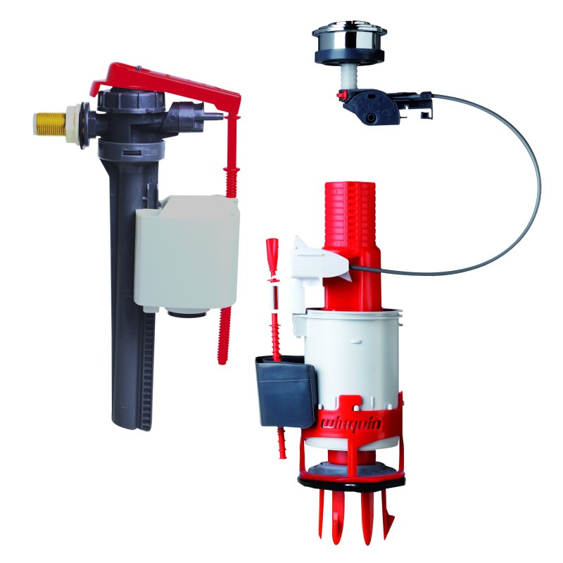 ENSEMBLE MECANISME DOUBLE CHASSE EASY + ROBINET JOLLYFILL