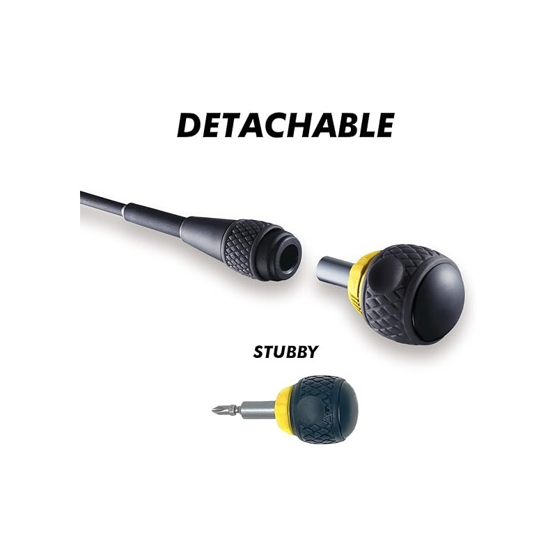 TOURNEVIS A CLIQUET BALL GRIP VERSION PORTE-EMBOUT MBH