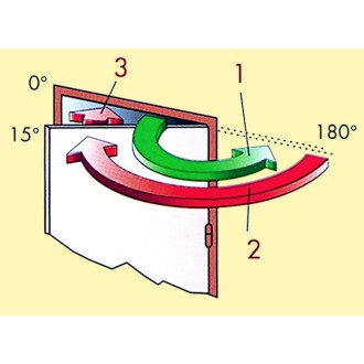 FERME-PORTE GR101 BRAS COMPAS