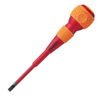 TOURNEVIS BALL GRIP VDE ISOLE 1000V POUR VIS A FENTE