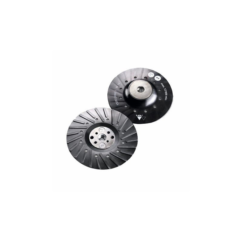 PLATEAU TURBO VENTILE 125MM M14 POUR DISQUE FIBRE