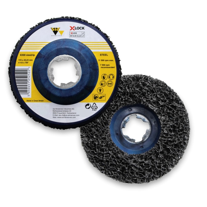 DISQUE FIBRE NON TISSE SIASTRIP 6300 Ø115MM EXTRA COARSE (BTE 10)