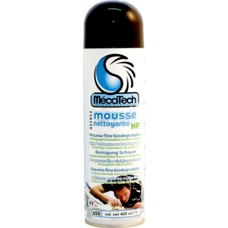 Mousse nettoyante HP biodégradable Mecatech 421012 - V.O.S Outillages