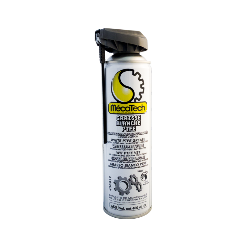 Graisse blanche ptfe mecatech 430012 - lubrification haute précision Graisse blanche ptfe mecatech 430012 - lubrification haute précision