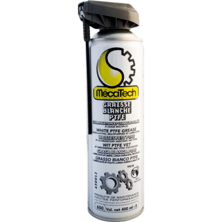 Graisse blanche ptfe mecatech 430012 - lubrification haute précision