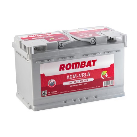Batterie Rombat AGM Start & Stop 12V 80Ah 800A L4D