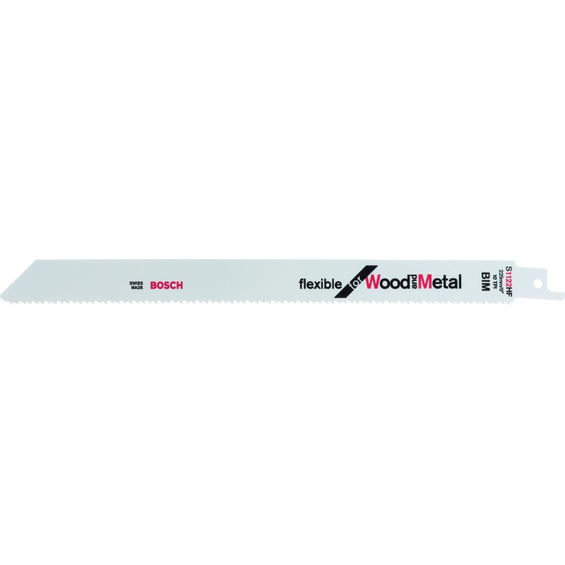 LAME DE SCIE SABRE BIM FLEXIBLE BOIS & METAL 225MM S1122HF (X5) LAME DE SCIE SABRE BIM FLEXIBLE BOIS & METAL 225MM S1122HF (X5)