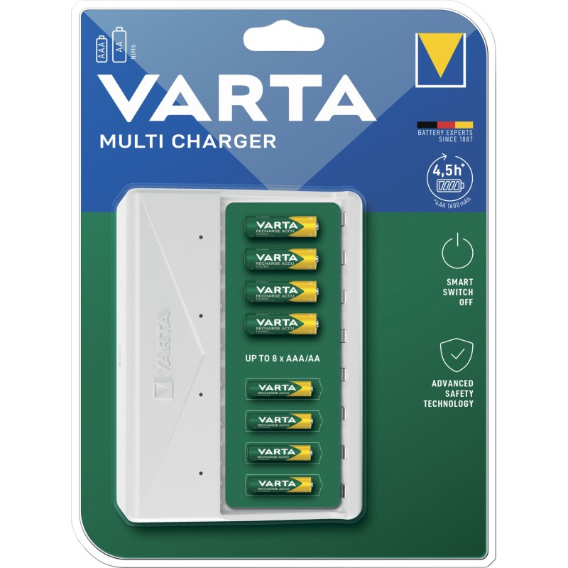 CHARGEUR VARTA  4,5H AAA/AA 8 CANAUX