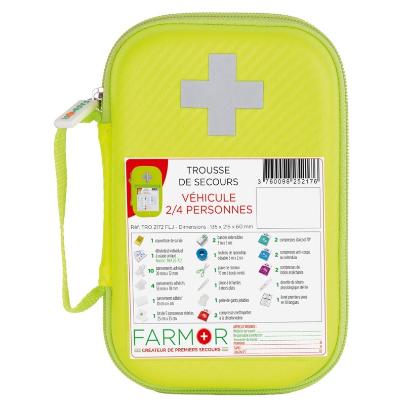 TROUSSE DE SECOURS VEHICULE  2/4 PERS.