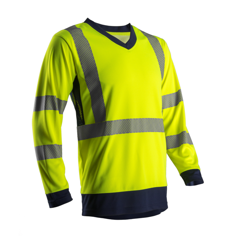 T-SHIRT SUNO HI-VIZ JAUNE/MARINE CLASSE 3 T-SHIRT SUNO HI-VIZ JAUNE/MARINE CLASSE 3