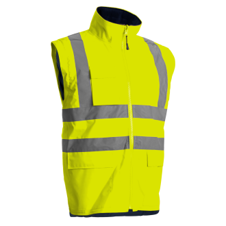 PARKA MULTICOUCHES KANATA 4/1 JAUNE/MARINE