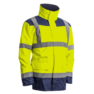 PARKA MULTICOUCHES KANATA 4/1 JAUNE/MARINE