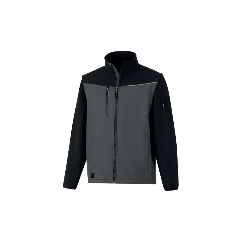 VESTE SOCCIA GRIS NOIR VESTE SOCCIA GRIS NOIR