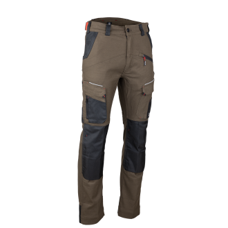 PANTALON SONIQUE MARRON/NOIR