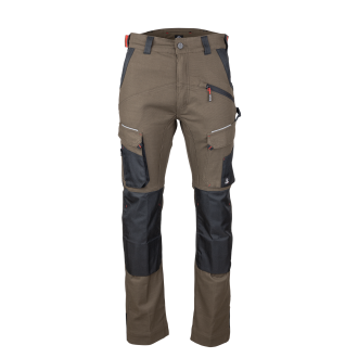PANTALON SONIQUE MARRON/NOIR
