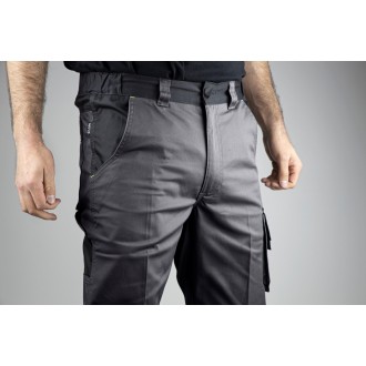 PANTALON DE TRAVAIL VULCAIN GRIS SOMBRE/ NOIR T38