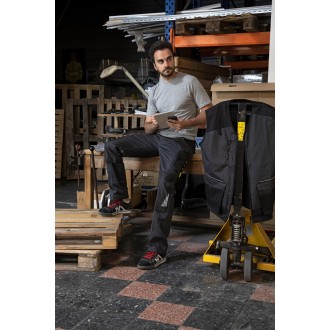 PANTALON DE TRAVAIL VULCAIN GRIS SOMBRE/ NOIR T38