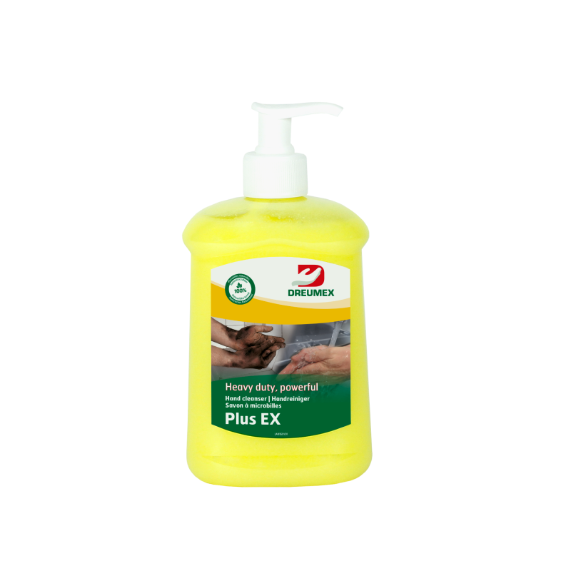 SAVON GEL PLUS MICROBILLES 500GR + POMPE | DREUMEX