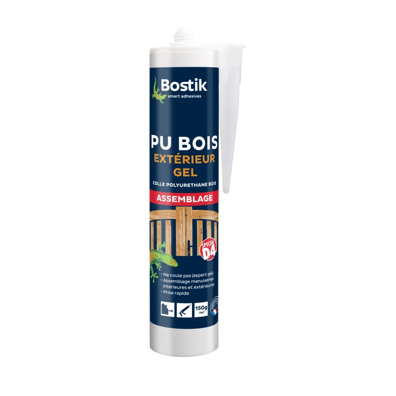COLLE A BOIS PU BOIS EXTERIEUR GEL 310 ML | BOSTIK