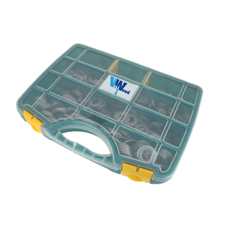 COFFRET 1020 RONDELLES ACIER ZINGUE | VISWOOD