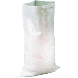 SAC GRAVAT PP TISSE BLANC 55 X 95 (CARTON 250 - 25 PAQUETS DE 10 PCS) | SACHERIE DE PANTIN