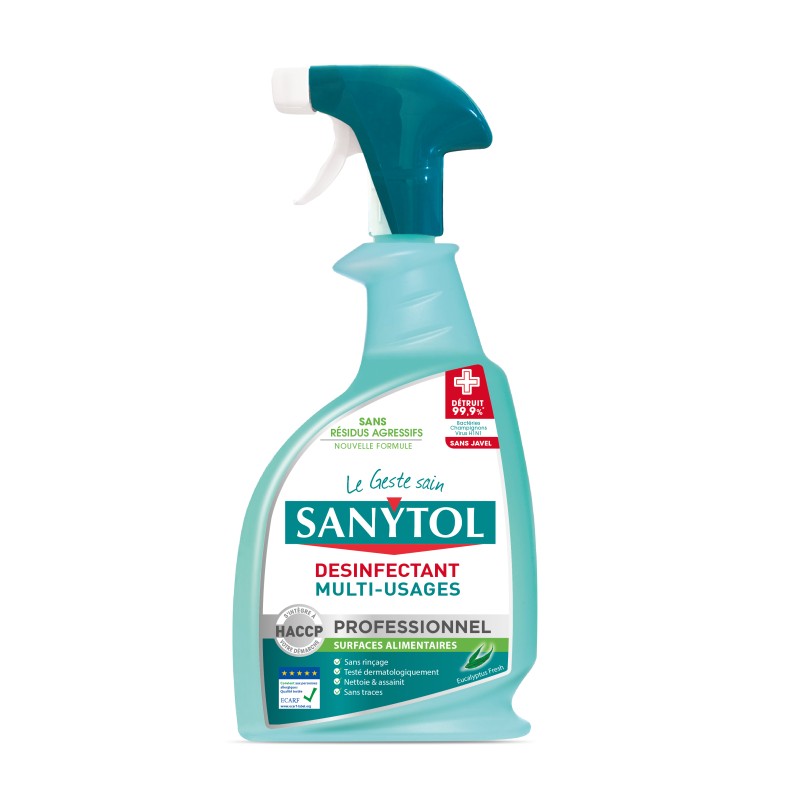 DESINFECTANT MULTI-USAGES 750ML EUCALYPTUS | SANYTOL PRO