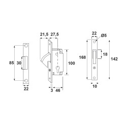 SERRURE A CROCHET RENTRANT | TORBEL INDUSTRIE