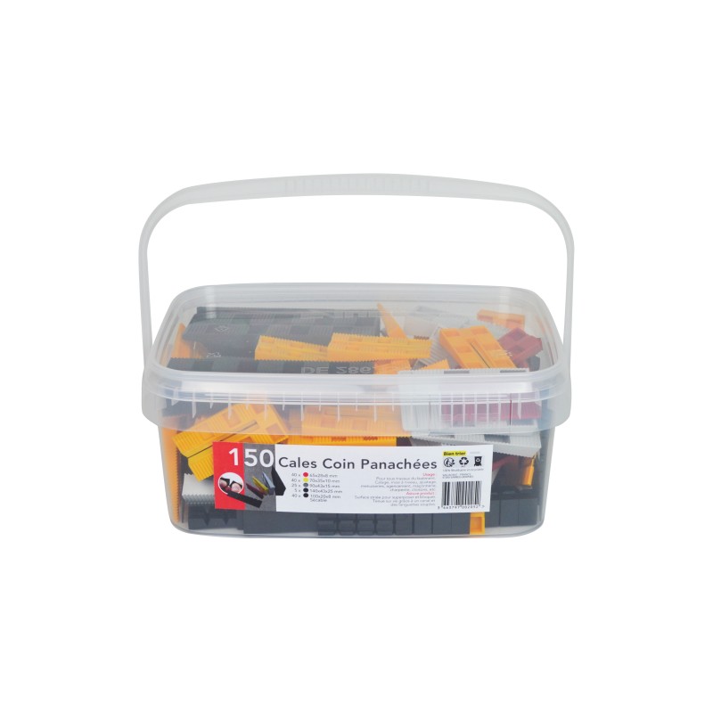 CALES COINS PANACHEES PVC  SEAU 150PCS | ACBAT