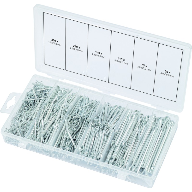 GOUPILLE FENDUE (ASSORTIMENT DE 1000 PCS) | KS TOOLS