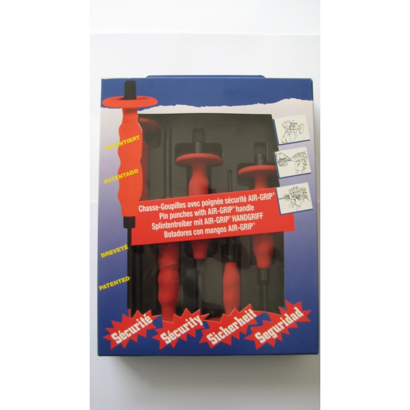 CHASSE-GOUPILLE LG CHROME-VANADIUM BRUNI POIGNEE AIR-GRIP 3-4-5-6-8MM (BTE 5) | RACODON