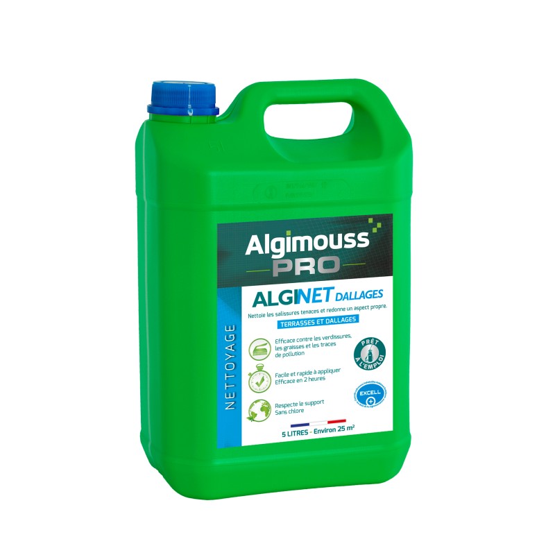 NETTOYANT TERRASSES ET DALLAGES ALGINET DALLAGES 5L | ALGIMOUSS